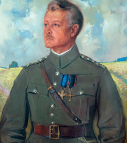 Senator Michał Gnoiński, portret namalowany przez Józefa Kidonia w 1933 r. [własność rodziny, fot. Konrad Stasiuk]