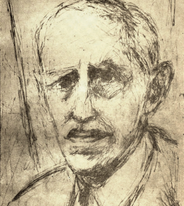 Portret Zygmunta Jundziłła, rys. Marian Szyszko-Bohusz. ["Alma Mater Vilnensis", t. 5, Londyn 1958, s. 5].