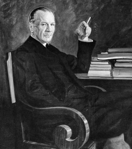 Senator Kazimierz Świtalski, portret namalowany przez Stefana Norblina, 1930 r. Reprodukcja fotograficzna, los oryginału nieznany. [NAC].