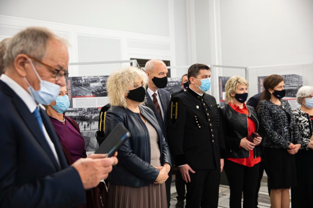Zdjęcie z wystawy „Kopalnia strajkuje…strajk i pacyfikacja Kopalni Wujek”