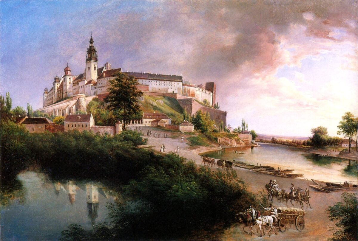 12. Jan Nepomucen Głowacki, Widok na&nbsp;Wawel [Muzeum Narodowe w&nbsp;Krakowie]