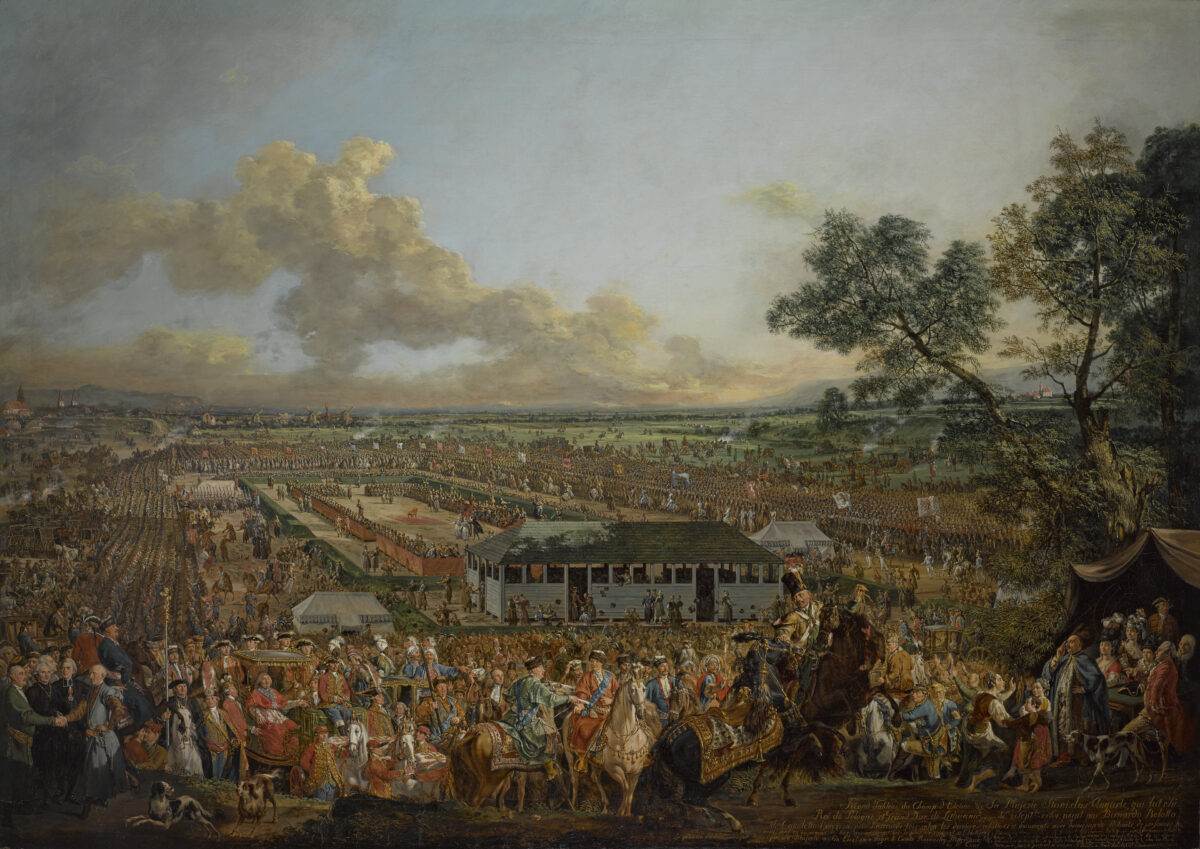 20. Bernardo Belotto, Elekcja Stanisława Augusta, 1778 [Zamek Królewski w&nbsp;Warszawie – Muzeum]