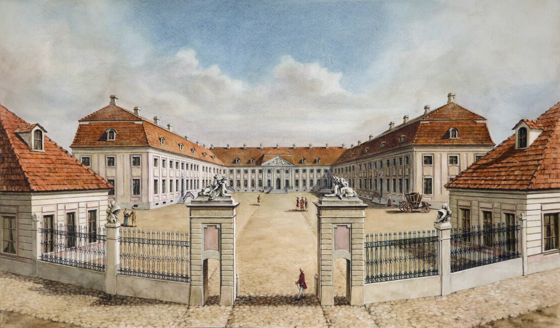 26. Nowy Zamek w&nbsp;Grodnie, w&nbsp;którym&nbsp;w&nbsp;1793&nbsp;r. odbywały się obrady [Wikipedia, domena publiczna]