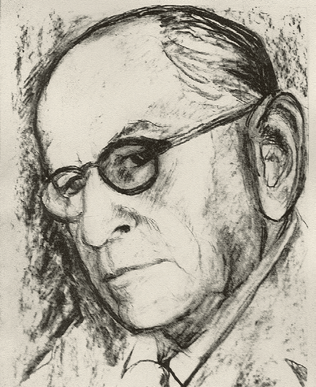 Senator Aleksander Heiman-Jarecki. Portret wykonany ok. 1945 r. [własność rodziny].
