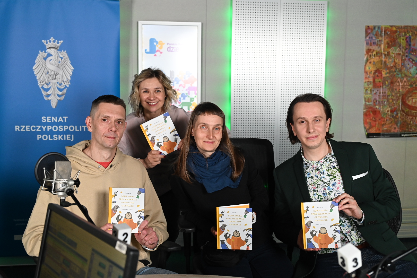 Audycja „Kultura nie śpi” w Polskim Radiu Dzieciom, 11.05.2025 r., fot. Cezary Piwowarski, Polskie Radio