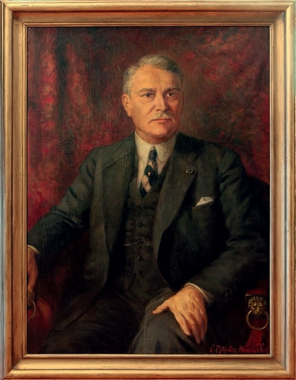 Senator Eryk Kurnatowski, portret namalowany przez Jadwigę Mikulicz-Horodyską, 1962 r. [własność rodziny, fot. Sławomir Borek].