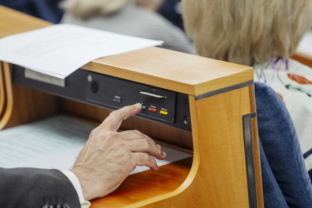 Elektroniczne głosowanie podczas posiedzenia Senatu