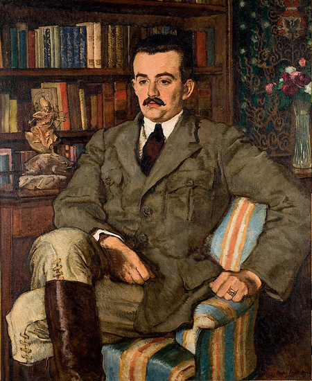 Senator Krzysztof Radziwiłł, portret namalowany przez Józefa Mehoffera. [własność rodziny].