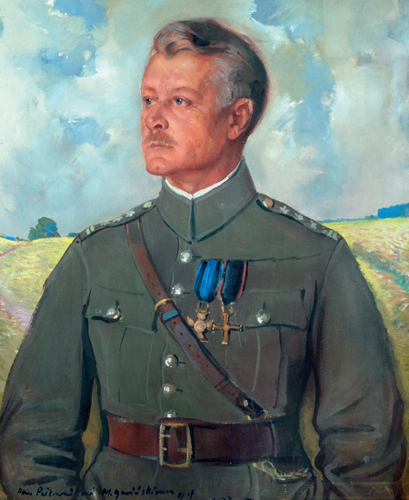 Senator Michał Gnoiński, portret namalowany przez Józefa Kidonia w 1933 r. [własność rodziny, fot. Konrad Stasiuk]