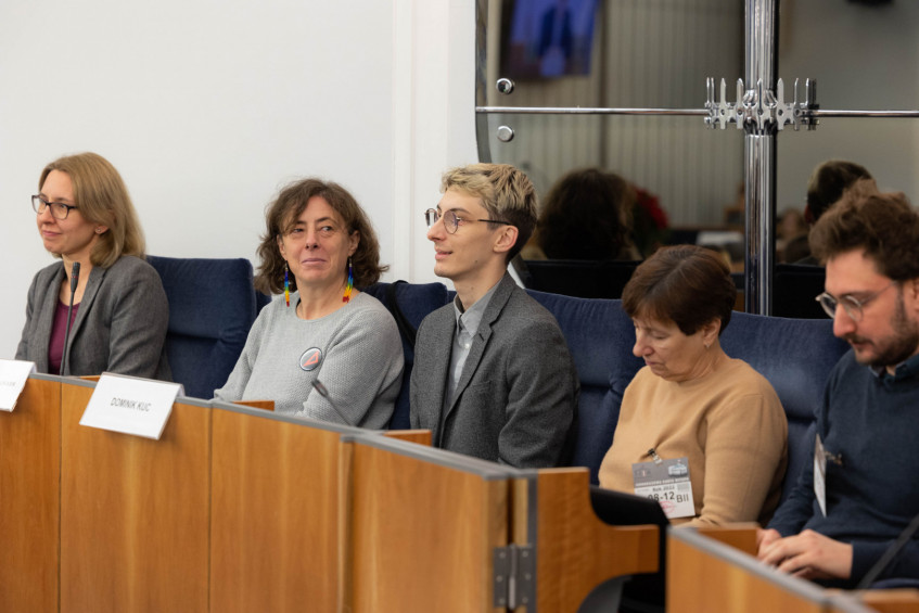 X debata młodzieżowa pn. „Dialogi senackie” pt. „Gadka o prawach uczniowskich” (fot. Tomasz Ozdoba - Kancelaria Senatu)