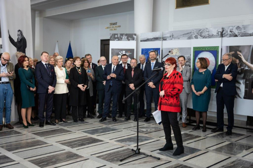 Wystawa poświęcona Wojciechowi J. Hasowi (fot. Tomasz Ozdoba, Kancelaria Senatu)