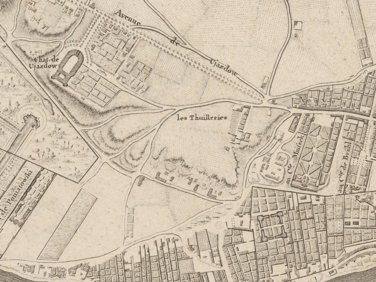 Plan de Varsovie z 1772 roku.