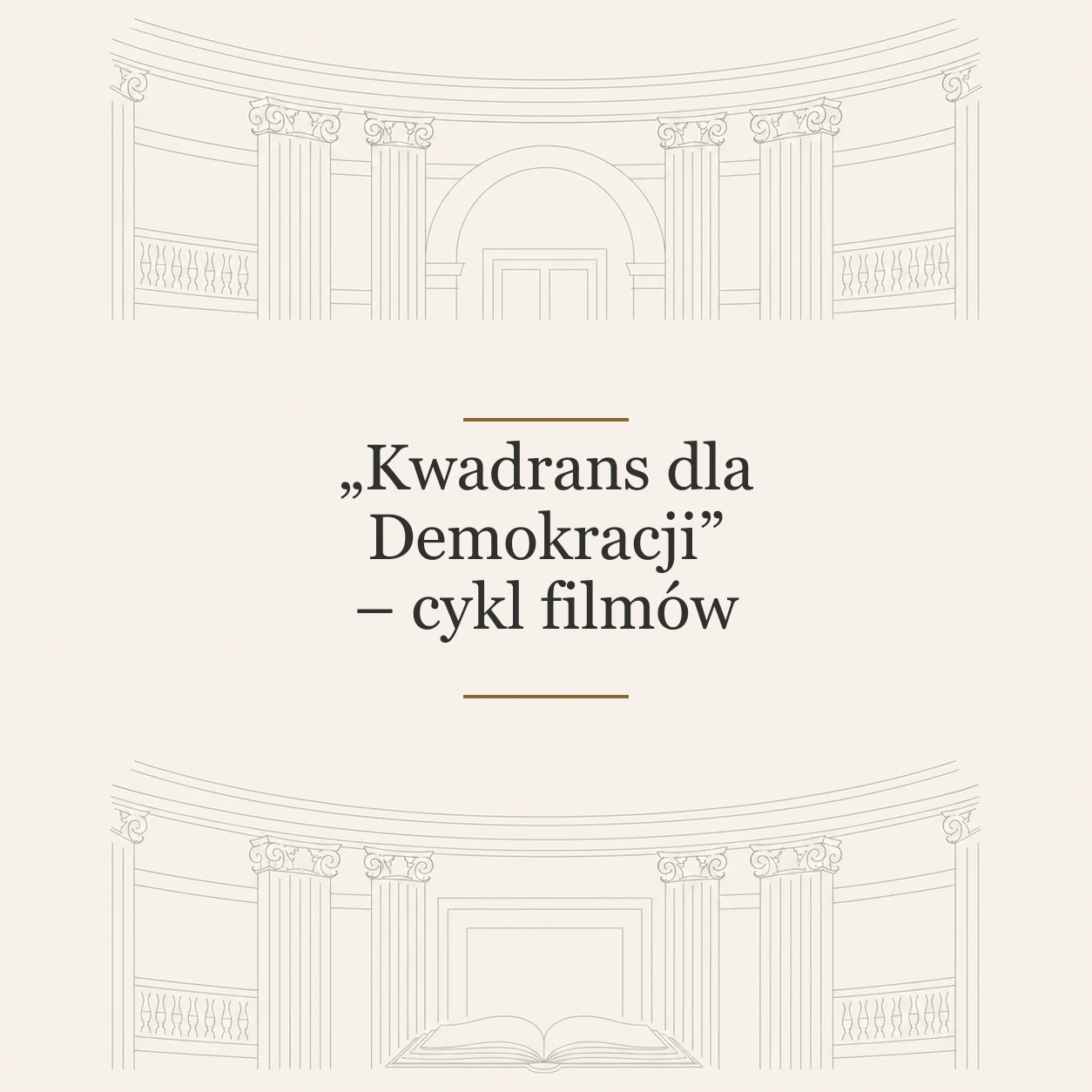 Okładka cyklu filmów Kwadrans dla Demokracji