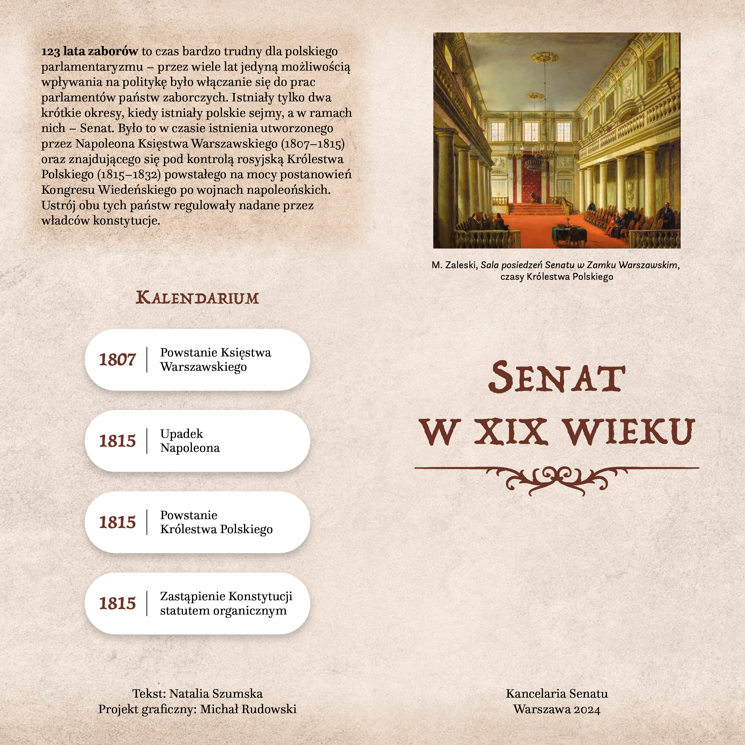 Okładka publikacji: Senat w XIX w.