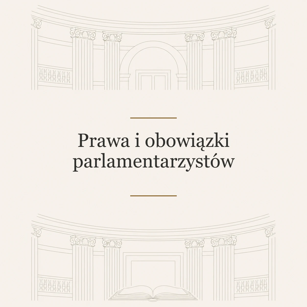 Okładka publikacji: Prawa i obowiązki parlamentarzystów
